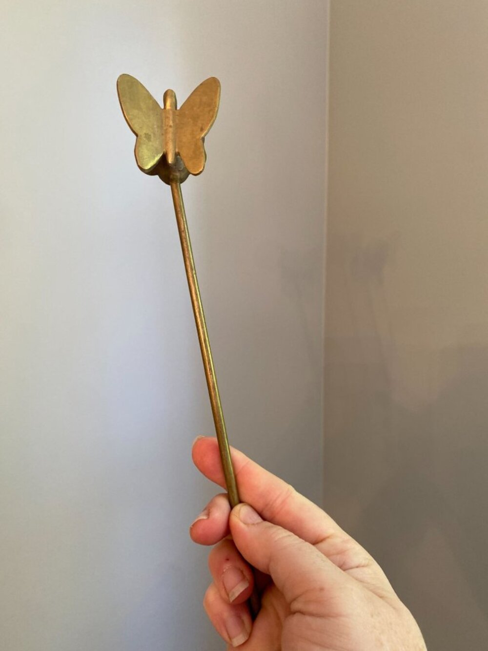 Vintage Brass Candle Snuffer / Brass Butterfly RARE